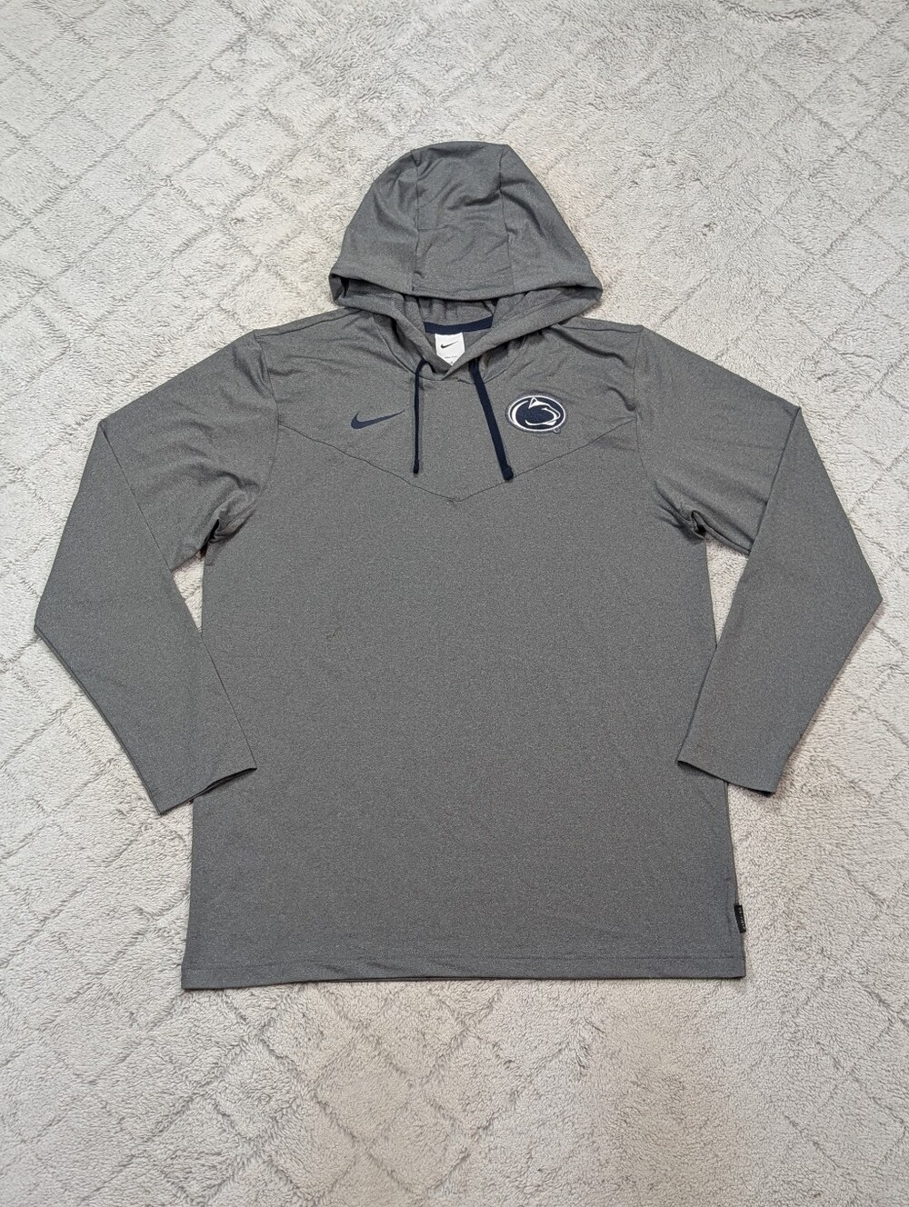 Nike Hoodie Mens L Gray Penn State Nittany Lions On Field Dri Fit Performance